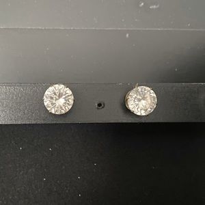 2 for $15. 10mm Cubic Zirconia Stud Earrings